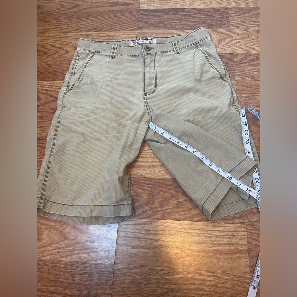 Tommy Bahama Denim Tan Khaki Mens Chino Summer Shorts Size 34 - Picture 7 of 7